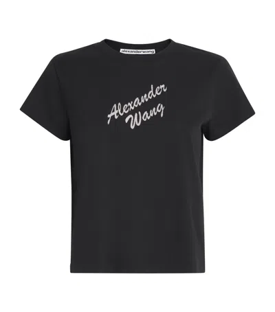 ALEXANDER WANG COTTON LOGO T-SHIRT