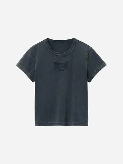 Alexander Wang Cotton Logo T-shirt In Grey