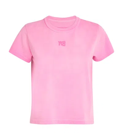 ALEXANDER WANG COTTON LOGO T-SHIRT
