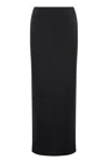 Alexander Wang Cotton Maxi Skirt In Black