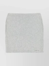 ALEXANDER WANG COTTON MINI SKIRT WITH ELASTIC WAIST AND FRONT SLIT POCKETS