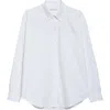 Alexander Wang Cotton Oxford Boyfriend Button-down Shirt In White