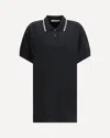 Alexander Wang Cotton Polo Mini Dress In Black