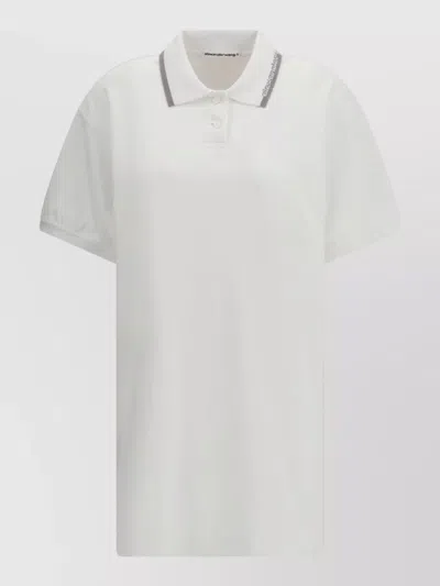 Alexander Wang Alexanderwang.t Miniabito Polo Dress In White