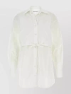 ALEXANDER WANG COTTON POPLIN SHIRT DRESS WITH TIE WAIST