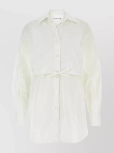 Alexander Wang Cotton Shirtdress In White