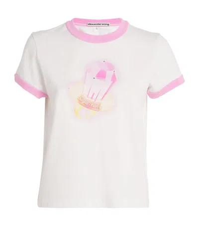 Alexander Wang Logo-print Cotton T-shirt In White