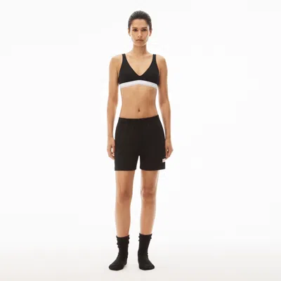 Alexander Wang Short In Cotton Jersey In Black