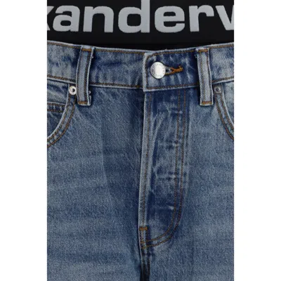 Alexander Wang Cotton Relaxed Fit Women's Jeans In Blue
