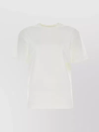Alexander Wang Cotton Ribbed Crew-neck T-shirt In White