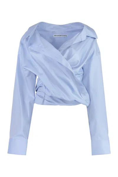 Alexander Wang Women Draped Shirt In Multi