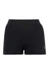 Alexander Wang Cotton Shorts With Back Pocket And Elastic Waistband