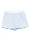 Alexander Wang Blue Organic Cotton Boxer Shorts In Blue