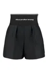 Alexander Wang Cotton Shorts In Black