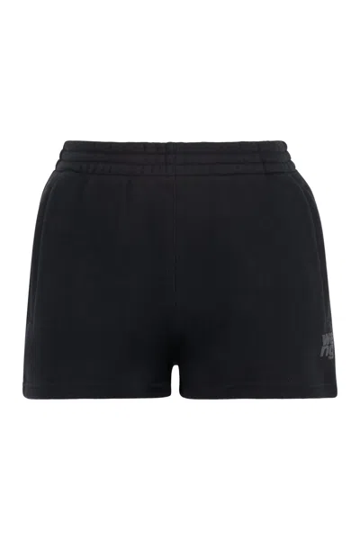 Alexander Wang Cotton Shorts In Black