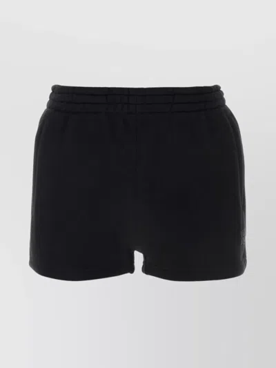 ALEXANDER WANG COTTON SHORTS WITH BACK POCKET AND ELASTIC WAISTBAND