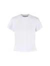 Alexander Wang Cotton Shrunken Logo T-shirt In White