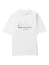 Alexander Wang White Cotton Oversized Logo T-shirt In White