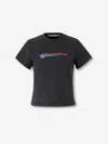 Alexander Wang Omens Washed Black Shrunken Round-neck Cotton-jersey T-shirt In Black