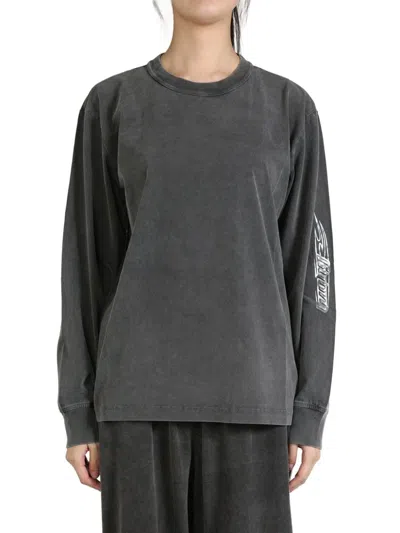 Alexander Wang Cotton T-shirt In Grey