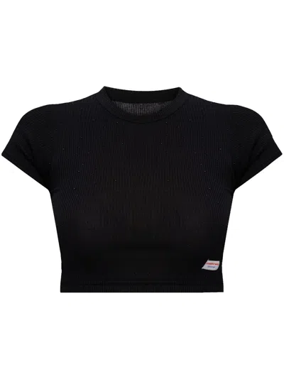 Alexander Wang Cotton T-shirt In Schwarz