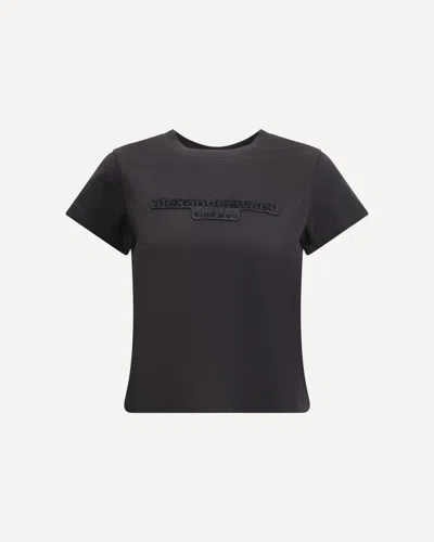 ALEXANDER WANG COTTON T-SHIRT WITH LOGO