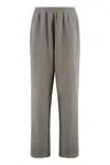 Alexander Wang Cotton Track-pants In Gray