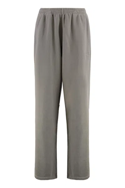 Alexander Wang Cotton Track-pants In Gray