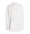 Alexander Wang Cotton Waist-chain Shirt In Black