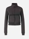Alexander Wang Cropped Cotton Jacket In Antracite Grey