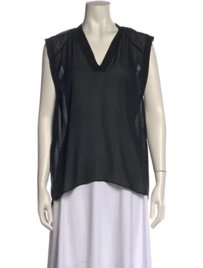 Pre-owned Alexander Wang Cowl Neck Sleeveless Top In Black