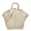 Alexander Wang Cream Leather Emile Satchel In Neutral