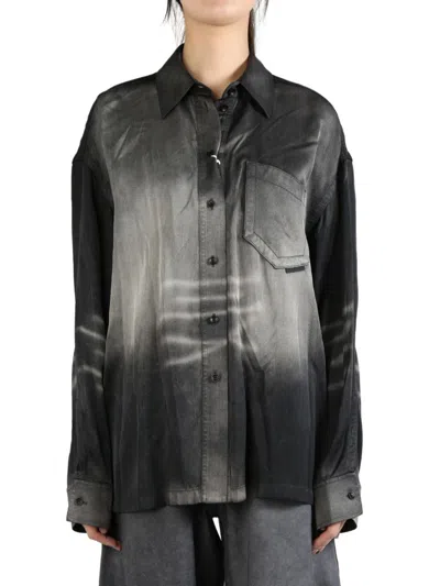 Alexander Wang Creases Shirt In Black