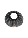 Alexander Wang Crescent Mini Bag In Distressed Crystal Hotfix