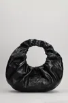 Alexander Wang Crescent Small Crackle Bag In Black