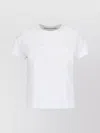 Alexander Wang Crew Neck Embroidered Short Sleeves Top