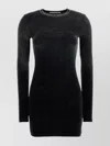 Alexander Wang Crew Neck Fitted Silhouette Long Sleeves Dress