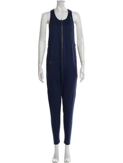 Pre-owned Alexander Wang Crew Neck Jumpsuit In Blue