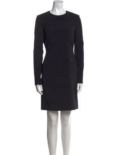 Pre-owned Alexander Wang Crew Neck Knee-length Dress In Black
