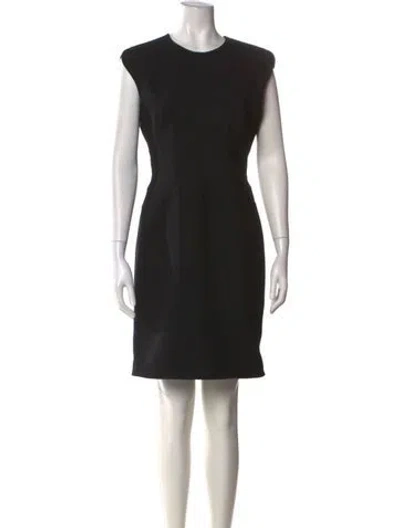 Pre-owned Alexander Wang Crew Neck Knee-length Dress In Black