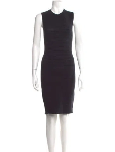 Pre-owned Alexander Wang Crew Neck Knee-length Dress In Black