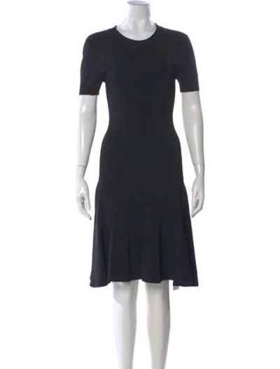 Pre-owned Alexander Wang Crew Neck Knee-length Dress In Black