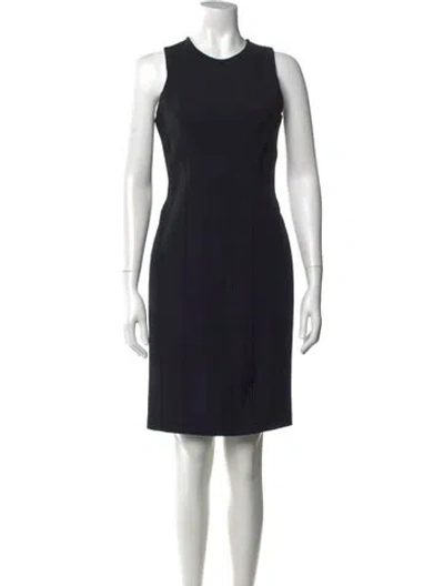 Pre-owned Alexander Wang Crew Neck Knee-length Dress In Black