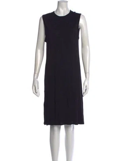 Pre-owned Alexander Wang Crew Neck Knee-length Dress In Black