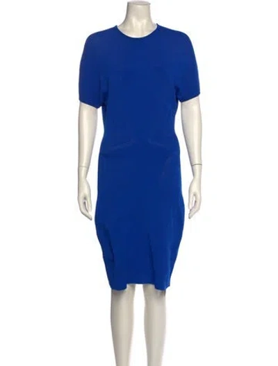 Pre-owned Alexander Wang Crew Neck Knee-length Dress In Blue