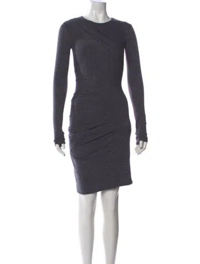 Pre-owned Alexander Wang Crew Neck Knee-length Dress In Gray