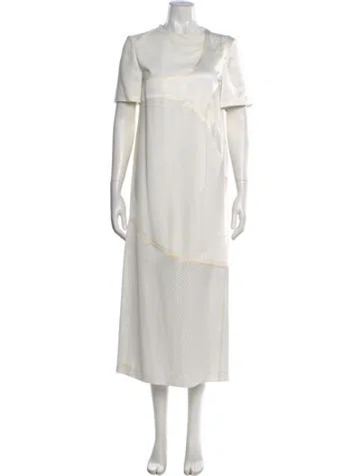 Pre-owned Alexander Wang Crew Neck Long Dress In Neutral