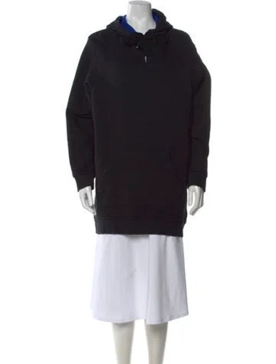 Pre-owned Alexander Wang Crew Neck Long Sleeve Hoodie In Black