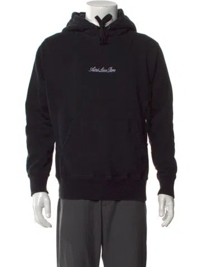 Pre-owned Alexander Wang Crew Neck Long Sleeve Hoodie In Black