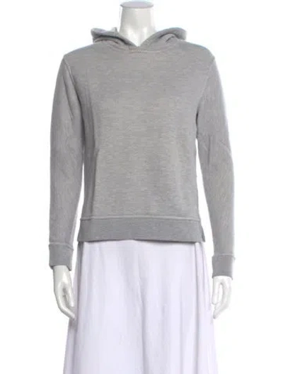 Pre-owned Alexander Wang Crew Neck Long Sleeve Hoodie In Gray
